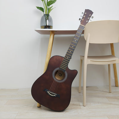 1pc of 38 Inch Acoustic Guitar with Matte Finish and Basswood Panels