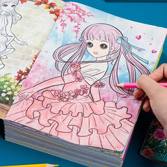 6-Pack Princess Coloring Books, Creative Sketch Journals with Themed Drawings