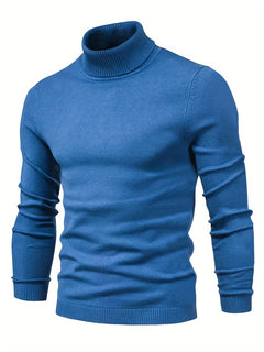 Men's Thermal Underwear, Long Sleeve High Neck Thermal Tops, Casual Pullovers Thermal Underwear Tops, Men's Clothing