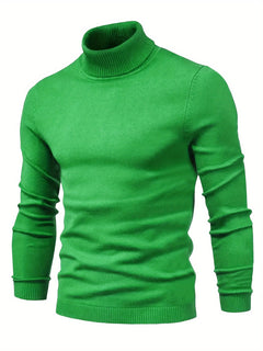 Men's Thermal Underwear, Long Sleeve High Neck Thermal Tops, Casual Pullovers Thermal Underwear Tops, Men's Clothing