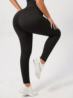 Directional development of zipper belly compression shape slim waist and hip yoga leggings