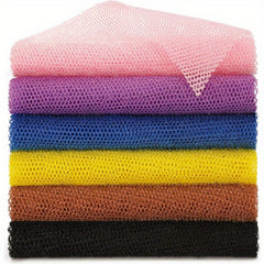 6pcs African Net Long African Bath Sponge/ Body Scrubber (Pink,Yellow,Purple,Black,Blue,Brown)