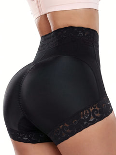 Lace Leggings, Buttocks Enhancing, Hip-lifting, Underwear, Square Shorts, Body-shaping High Elastic Abdomen Control Pants