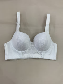 Elegant Lace Push-Up Bra for Women - Comfortable, Non-Padded with Underwire Support, Nylon & Elastane Blend, Hand Washable