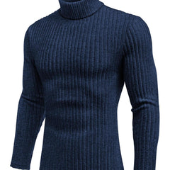 ELESOL Men's Thermal Fleece-Lined Turtleneck - Breathable, Windproof Long Sleeve Shirt