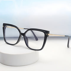 Minimalist Square Full Rim TR Frame Spectacles - Fashionable Non-Prescription Anti-Blue Light Glasses with AC Lens, Metal Hinges & Anti-Fog Cloth Included - Stylish Middle East Collection Spectacle Frames