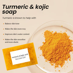 Turmeric & Kojic Acid Face and Body Soap