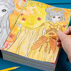 6-Pack Princess Coloring Books, Creative Sketch Journals with Themed Drawings