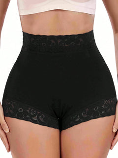 Lace Leggings, Buttocks Enhancing, Hip-lifting, Underwear, Square Shorts, Body-shaping High Elastic Abdomen Control Pants