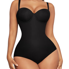 Elegant Women's Shapewear Bodysuit - Seamless Tummy Control & Butt Lifting, Nylon/Spandex Blend, Hand Washable