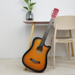 1pc of 38 Inch Acoustic Guitar with Matte Finish and Basswood Panels