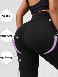 Directional development of zipper belly compression shape slim waist and hip yoga leggings