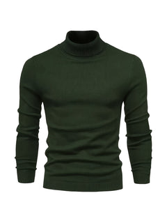 Men's Thermal Underwear, Long Sleeve High Neck Thermal Tops, Casual Pullovers Thermal Underwear Tops, Men's Clothing