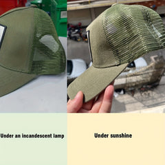 Casual Polyester Baseball Cap with Embroidered Bull, Breathable Mesh Back, for Men, Outdoor Sports Sun Protection Hat