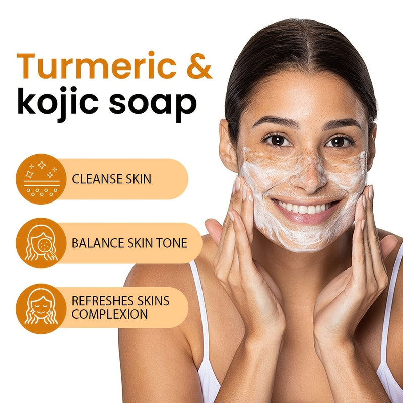 Turmeric & Kojic Acid Face and Body Soap