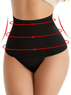 4pcs High-Waisted Butt Lifting Shaping Panties - Sculpting, Breathable, Tummy Control, Comfortable Shapewear for Women - Everyday Wear, Seamless Underwear & Shapewear