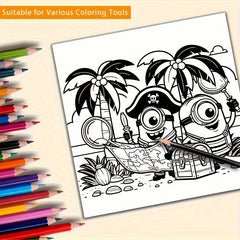 MINIONS Coloring Book - 24 Unique Designs