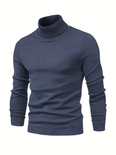 Men's Thermal Underwear, Long Sleeve High Neck Thermal Tops, Casual Pullovers Thermal Underwear Tops, Men's Clothing