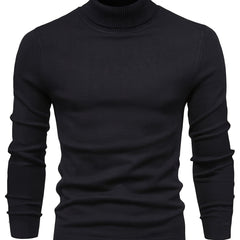 Men's Thermal Underwear, Long Sleeve High Neck Thermal Tops, Casual Pullovers Thermal Underwear Tops, Men's Clothing