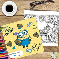 MINIONS Coloring Book - 24 Unique Designs