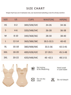 Elegant Women's Shapewear Bodysuit - Seamless Tummy Control & Butt Lifting, Nylon/Spandex Blend, Hand Washable