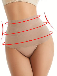 4pcs High-Waisted Butt Lifting Shaping Panties - Sculpting, Breathable, Tummy Control, Comfortable Shapewear for Women - Everyday Wear, Seamless Underwear & Shapewear