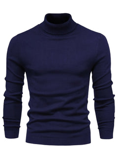 Men's Thermal Underwear, Long Sleeve High Neck Thermal Tops, Casual Pullovers Thermal Underwear Tops, Men's Clothing