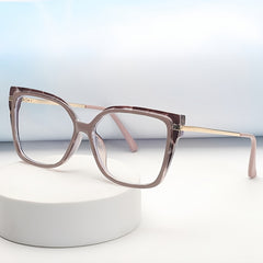 Minimalist Square Full Rim TR Frame Spectacles - Fashionable Non-Prescription Anti-Blue Light Glasses with AC Lens, Metal Hinges & Anti-Fog Cloth Included - Stylish Middle East Collection Spectacle Frames