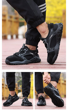 Lightweight Soft Sole Pigskin Anti-Smashing and Anti-Penetration Safety Shoes