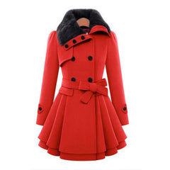 New Ladies Long Winter Jackets Coat for Women Coats Woolen Outwear