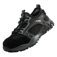 Lightweight Soft Sole Pigskin Anti-Smashing and Anti-Penetration Safety Shoes