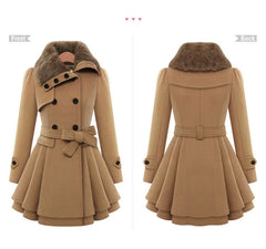 New Ladies Long Winter Jackets Coat for Women Coats Woolen Outwear