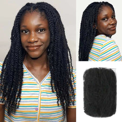 CocoaAmari Afro Kinky Bulk 100% Natural Color Human Hair for Dreadlocks, Twist Braid, Hair Extension & etc.