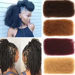 CocoaAmari Afro Kinky Bulk 100% Natural Color Human Hair for Dreadlocks, Twist Braid, Hair Extension & etc.