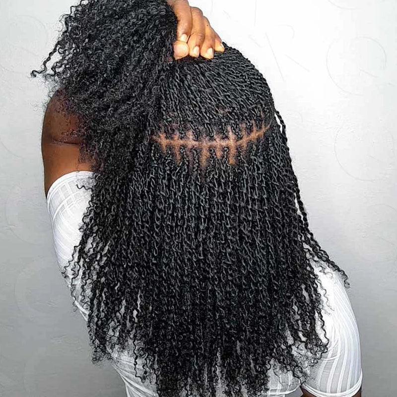 CocoaAmari Afro Kinky Bulk 100% Natural Color Human Hair for Dreadlocks, Twist Braid, Hair Extension & etc.