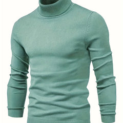 Men's Thermal Underwear, Long Sleeve High Neck Thermal Tops, Casual Pullovers Thermal Underwear Tops, Men's Clothing