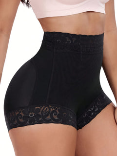 Lace Leggings, Buttocks Enhancing, Hip-lifting, Underwear, Square Shorts, Body-shaping High Elastic Abdomen Control Pants