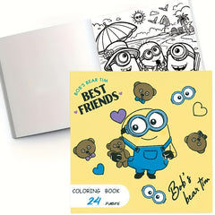 MINIONS Coloring Book - 24 Unique Designs