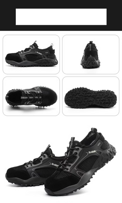 Lightweight Soft Sole Pigskin Anti-Smashing and Anti-Penetration Safety Shoes