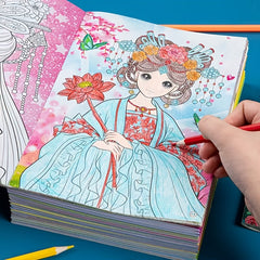 6-Pack Princess Coloring Books, Creative Sketch Journals with Themed Drawings