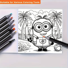 MINIONS Coloring Book - 24 Unique Designs