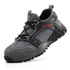 Lightweight Soft Sole Pigskin Anti-Smashing and Anti-Penetration Safety Shoes