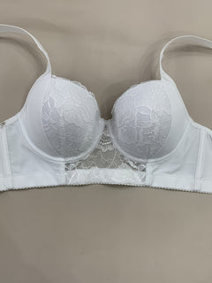 Elegant Lace Push-Up Bra for Women - Comfortable, Non-Padded with Underwire Support, Nylon & Elastane Blend, Hand Washable