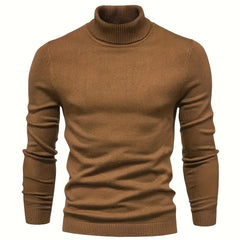 Men's Thermal Underwear, Long Sleeve High Neck Thermal Tops, Casual Pullovers Thermal Underwear Tops, Men's Clothing